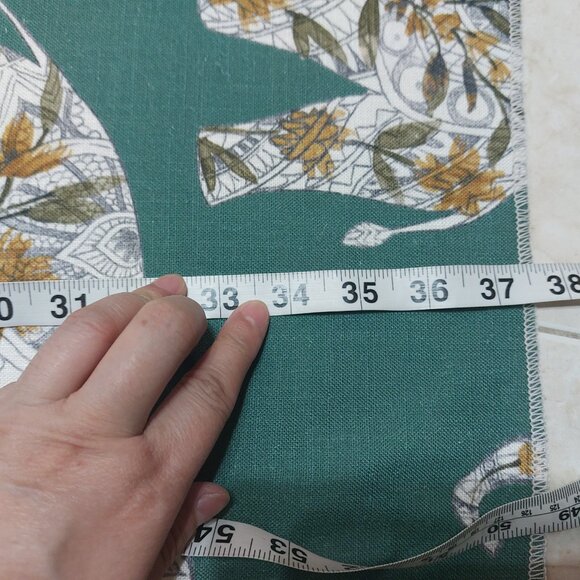 Thin Cotton Animal Print ELEPHANT fabrics Sewing Projects Fun Crafty Finds - Picture 7 of 7